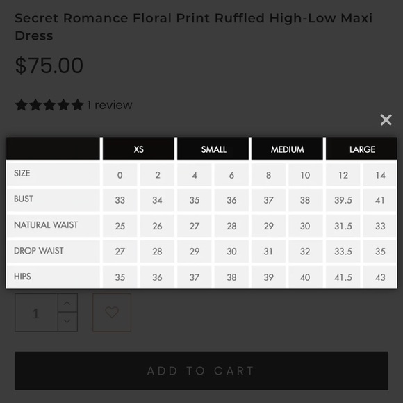 Secret Romance Floral Print Ruffled High-Low Maxi Dress - Picture 6 of 6